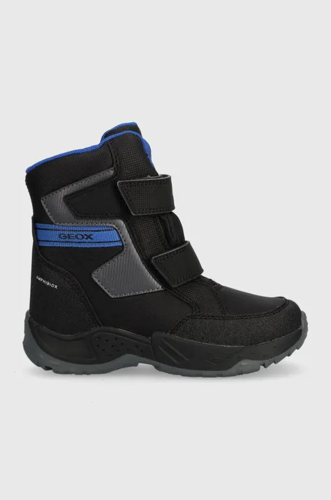 Παιδικές χειμερινές μπότες Geox J36FSA 0FUCE J SENTIERO B ABX χρώμα: μαύρο