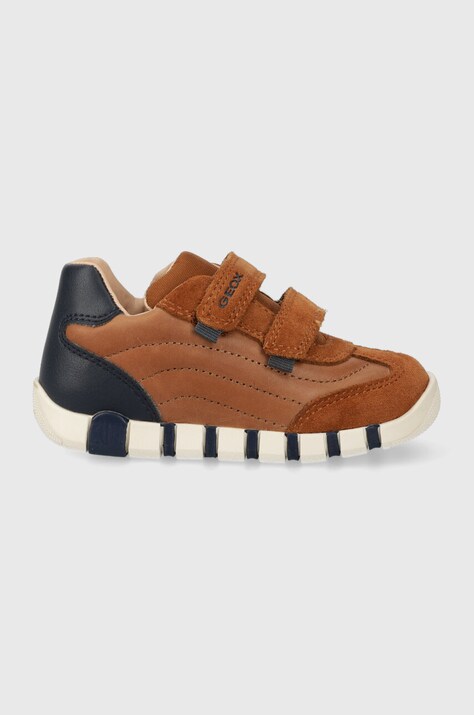 Geox sneakers pentru copii culoarea maro
