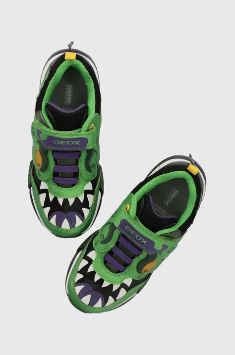 Παιδικά αθλητικά παπούτσια Geox χρώμα: πράσινο