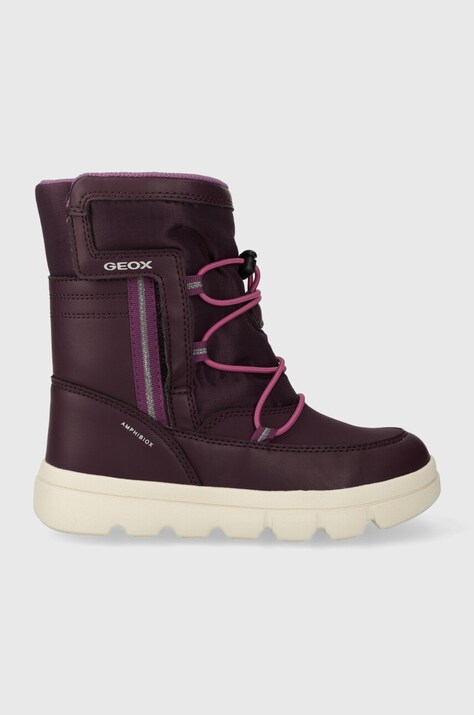 Geox cizme de iarna pentru copii J36HWC 054FU J WILLABOOM B A culoarea roz