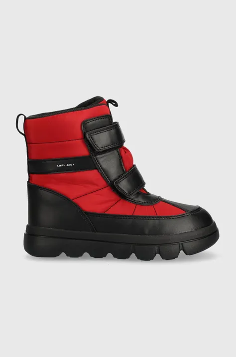 Παιδικές χειμερινές μπότες Geox J36LFB 0FU54 J WILLABOOM B AB χρώμα: κόκκινο