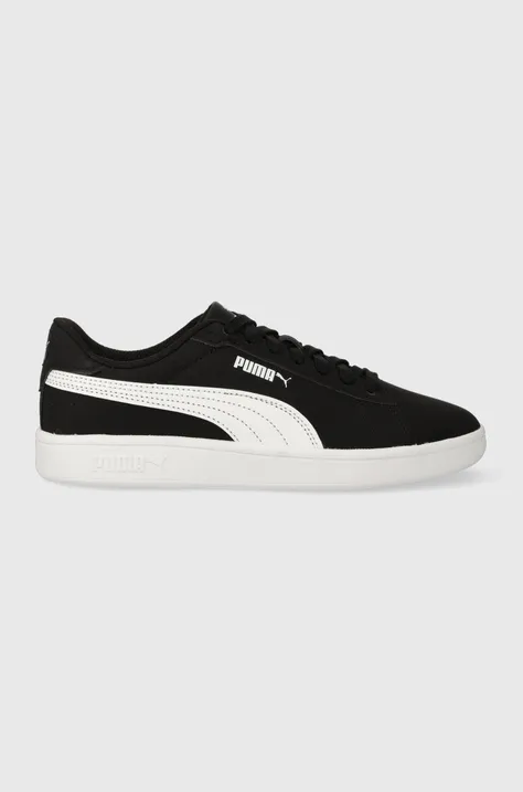 Παιδικά αθλητικά παπούτσια Puma Smash 3.0 Buck Jr χρώμα: μαύρο