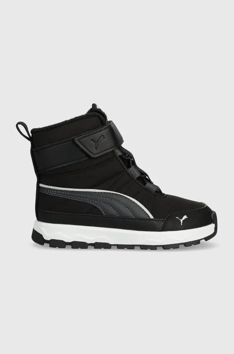 Παιδικές μπότες χιονιού Puma Evolve Boot AC+ PS χρώμα: μαύρο