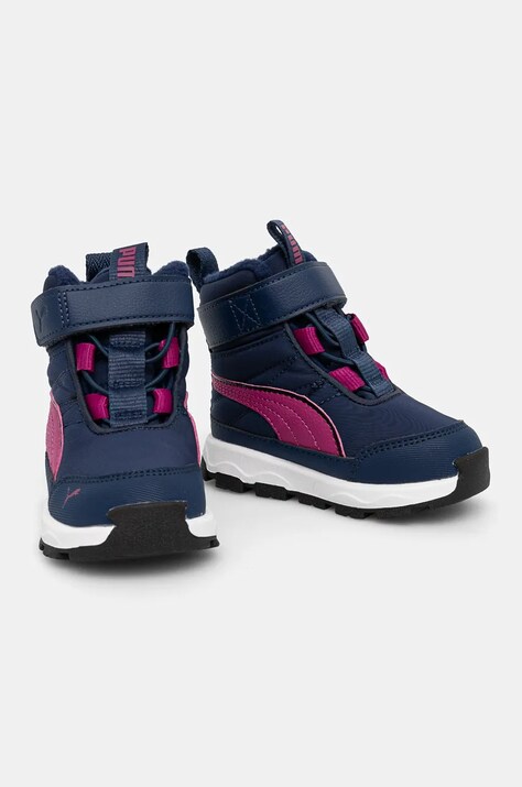 Puma cizme de iarna pentru copii Evolve Boot AC+ Inf culoarea albastru marin
