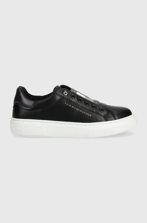 Tommy Hilfiger sneakers pentru copii culoarea negru