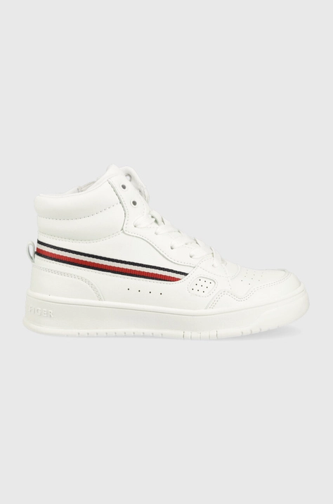 Tommy Hilfiger sneakers pentru copii culoarea alb