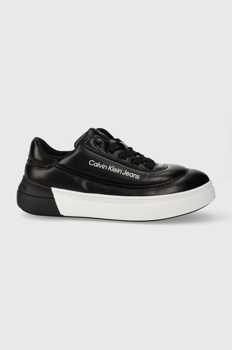Calvin Klein Jeans sneakers pentru copii culoarea negru