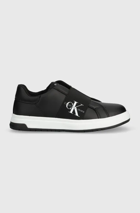 Παιδικά αθλητικά παπούτσια Calvin Klein Jeans χρώμα: μαύρο