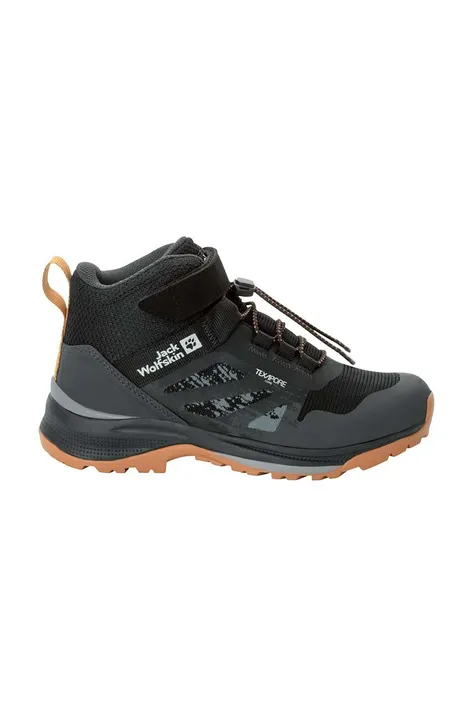Дитячі зимові черевики Jack Wolfskin VILLI HIER TEXAPORE MID колір чорний