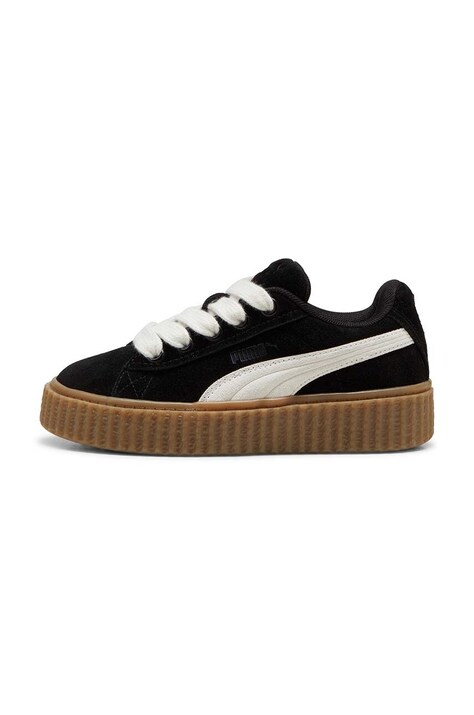 Dětské semišové sneakers boty Puma CREEPER PHATTY PS černá barva