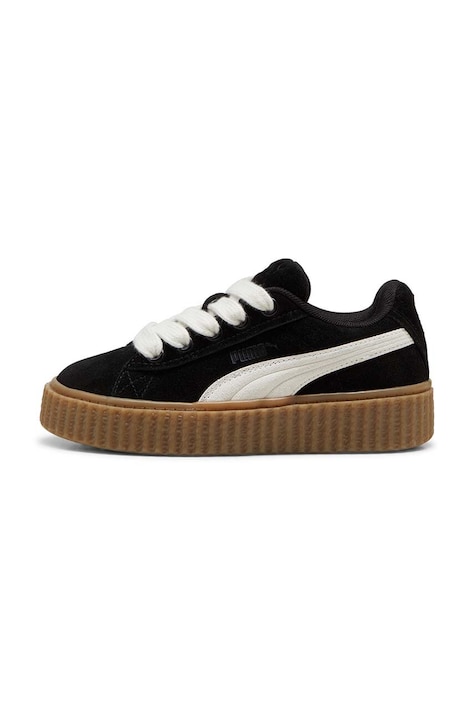 Dětské semišové sneakers boty Puma CREEPER PHATTY PS černá barva