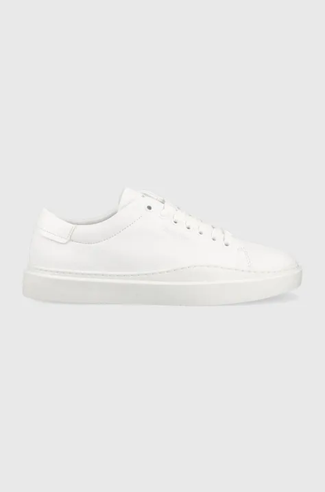 Calvin Klein sneakers LOW TOP LACE UP LTH culoarea alb, HM0HM01051