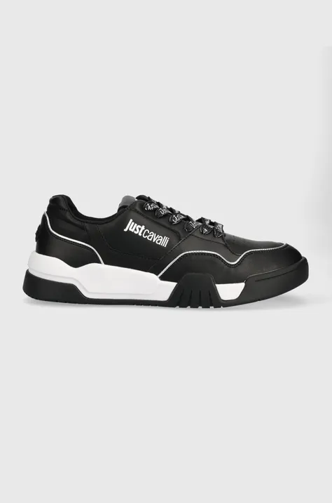 Sneakers boty Just Cavalli černá barva, 75QA3SA5 ZP383 899