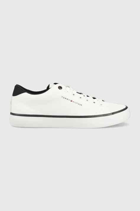 Πάνινα παπούτσια Tommy Hilfiger TH HI VULC CORE LOW χρώμα: άσπρο, FM0FM04685