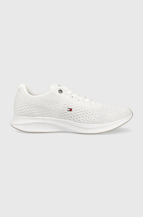 Αθλητικά Tommy Hilfiger LIGHTWEIGHT RUNNER KNIT χρώμα: άσπρο, FM0FM04700