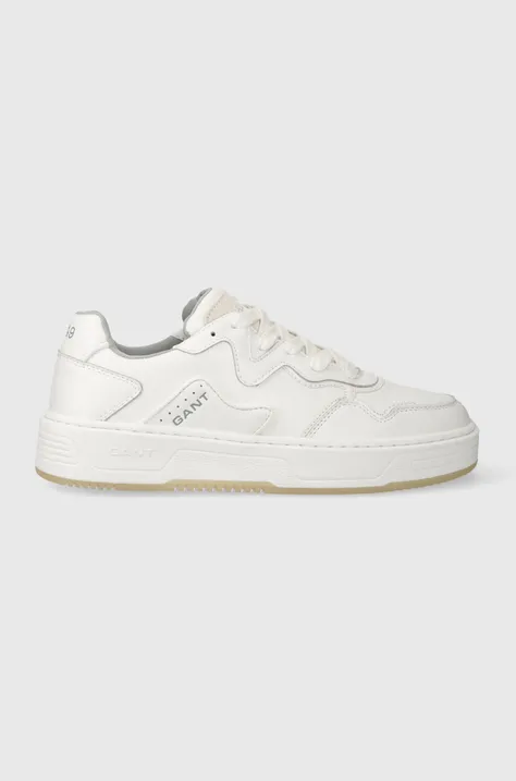 Δερμάτινα αθλητικά παπούτσια Gant Kanmen χρώμα: άσπρο, 27631217.G29