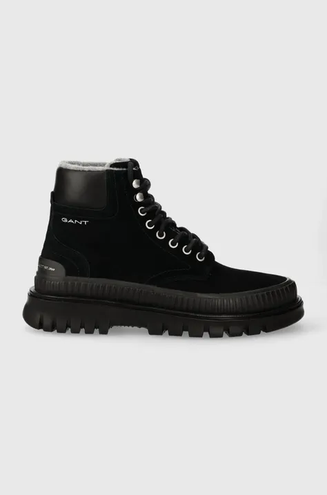 Σουέτ παπούτσια Gant Nebrada χρώμα: μαύρο, 27643360.G00