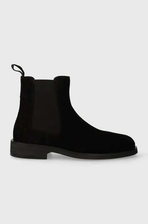 Semišové topánky chelsea Gant Rizmood pánske, čierna farba, 27653438.G00