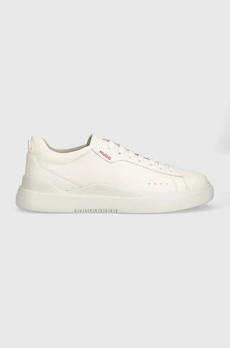 Δερμάτινα αθλητικά παπούτσια HUGO Blake χρώμα: άσπρο, 50499261