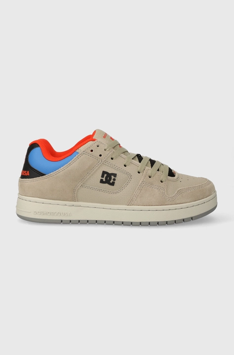 DC sneakers din piele culoarea gri