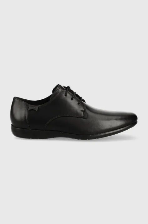 Δερμάτινα κλειστά παπούτσια Camper Mauro χρώμα: μαύρο, 18222.030