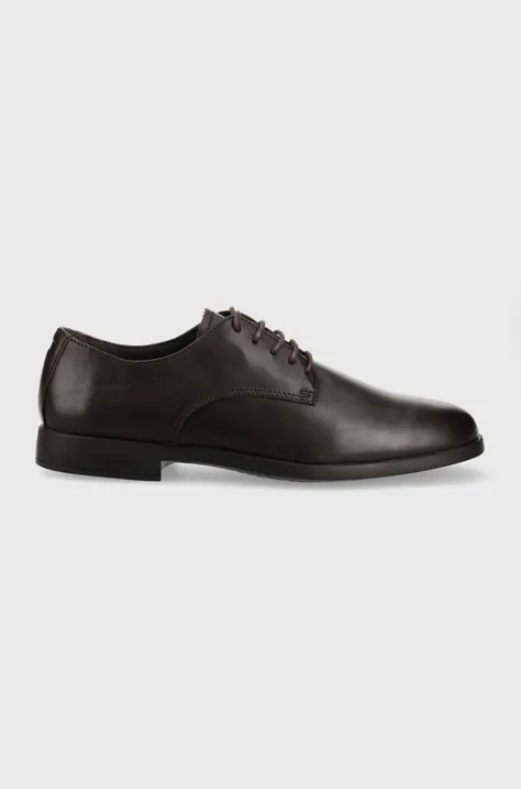 Шкіряні туфлі Camper Truman чоловічі колір коричневий K100243.003