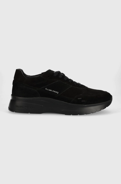 Filling Pieces sneakers din piele întoarsă Jet Runner culoarea negru, 17127361847