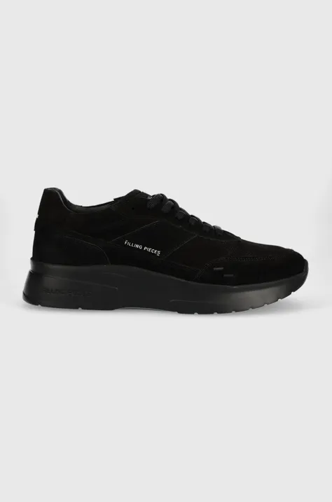 Σουέτ αθλητικά παπούτσια Filling Pieces Jet Runner χρώμα: μαύρο, 17127361847 F317127361847