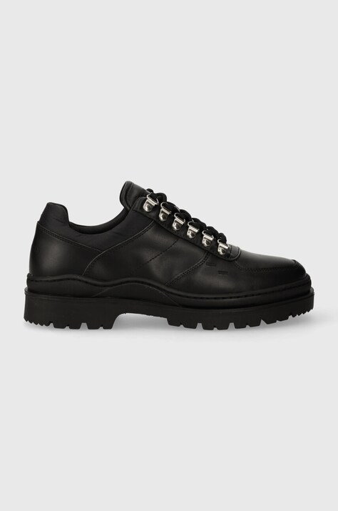 Filling Pieces pantofi de piele Mountain Trail bărbați, culoarea negru, 64328991847
