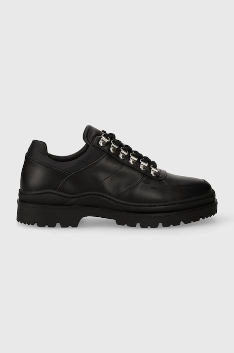 Filling Pieces pantofi de piele Mountain Trail bărbați, culoarea negru, 64328991847