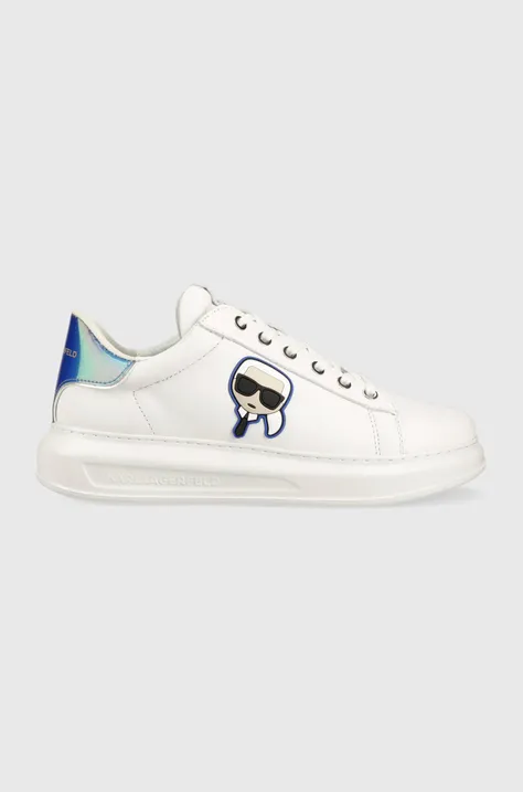 Δερμάτινα αθλητικά παπούτσια Karl Lagerfeld KAPRI MENS χρώμα: άσπρο, KL52530G F3KL52530G