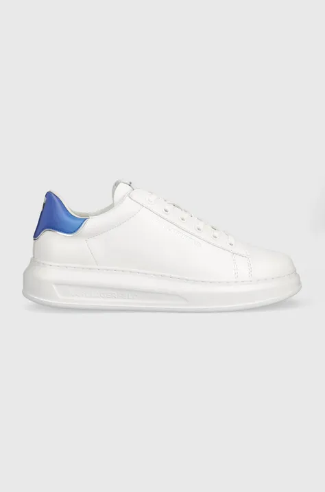 Kožené sneakers boty Karl Lagerfeld KAPRI MENS NFT bílá barva, KL52573