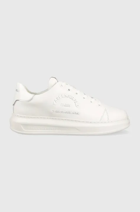 Δερμάτινα αθλητικά παπούτσια Karl Lagerfeld KAPRI MENS χρώμα: άσπρο, KL52539