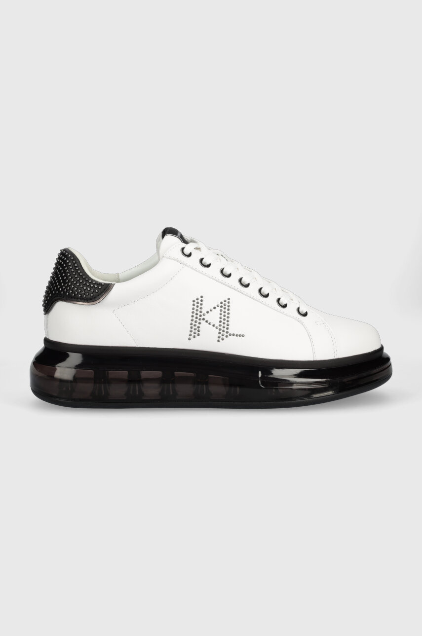 Шкіряні кросівки Karl Lagerfeld KAPRI KUSHION колір білий KL52616D