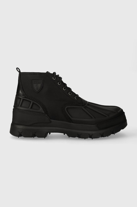 Polo Ralph Lauren pantofi Oslo Low II barbati, culoarea negru, 812913554001