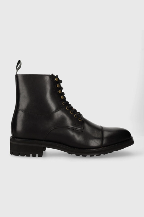 Кожени боти Polo Ralph Lauren Bryson Boot в черно 812754384003