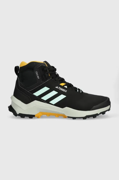 Cipele adidas TERREX za muškarce, boja: crna, sa srednje toplom podstavom