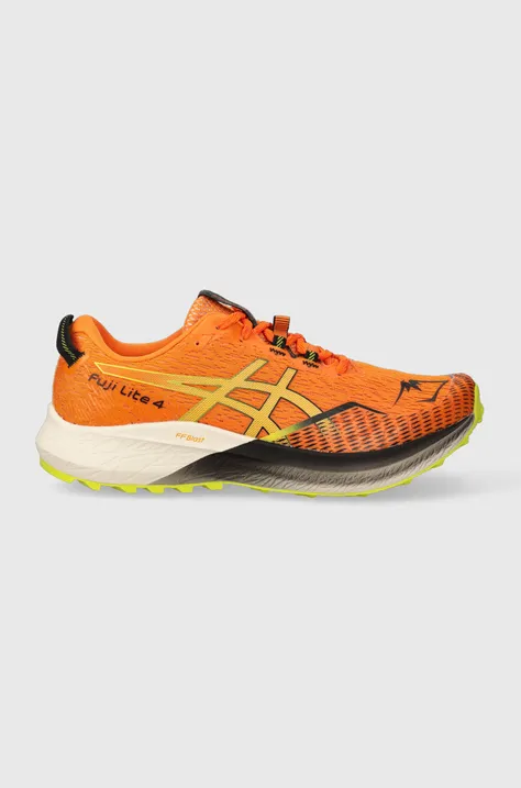 Bežecké topánky Asics Fuji Lite 4 oranžová farba