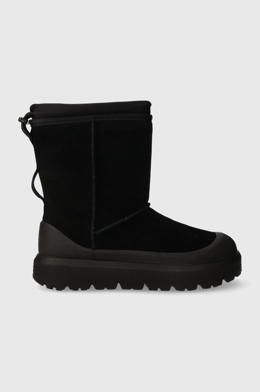 UGG cizme de iarna Classic Short Weather Hybrid barbati, culoarea negru, 1143992