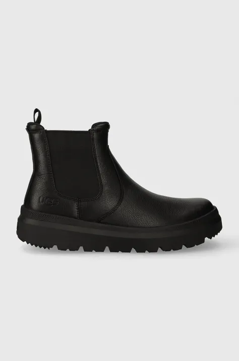 Δερμάτινα παπούτσια UGG Burleigh Chelsea χρώμα: μαύρο, 1151790