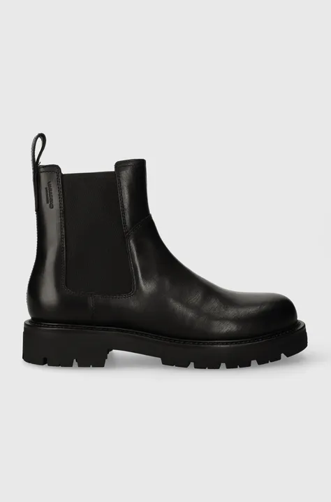 Kožené topánky chelsea Vagabond Shoemakers CAMERON pánske, čierna farba, 5675.201.20