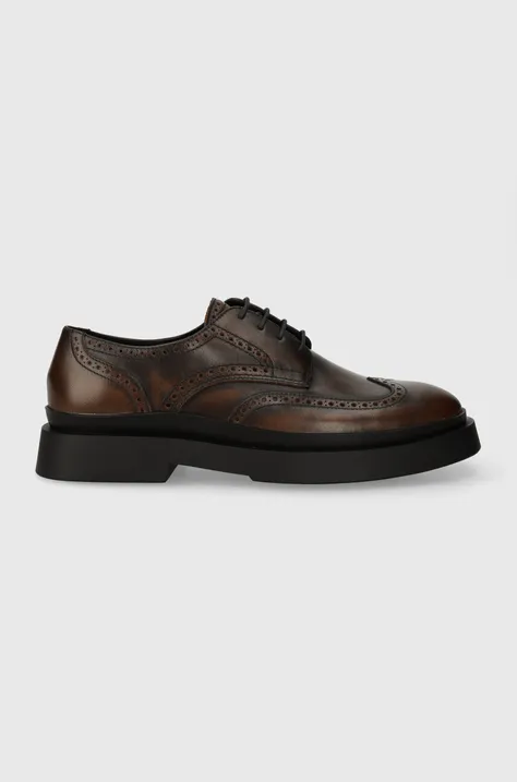 Шкіряні туфлі Vagabond Shoemakers MIKE чоловічі колір коричневий 5663.018.33