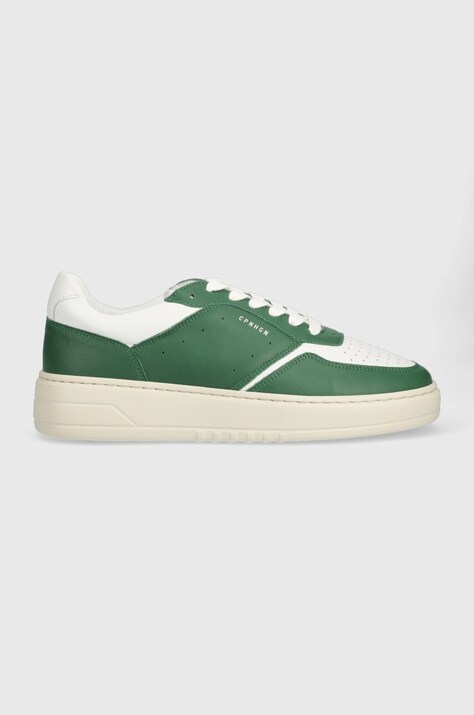 Copenhagen sneakers din piele culoarea verde, CPH1M leather mix