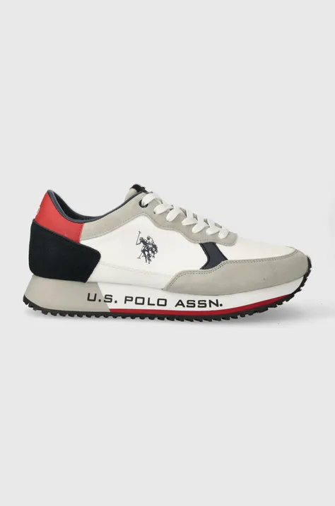 Αθλητικά U.S. Polo Assn. CLEEF χρώμα: άσπρο, CLEEF005M/CSY1