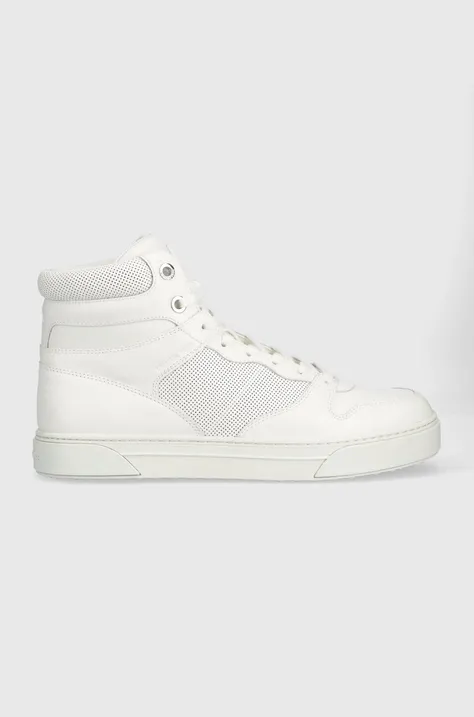 Kožené sneakers boty Michael Kors Barett bílá barva, 42F3BRFE5L
