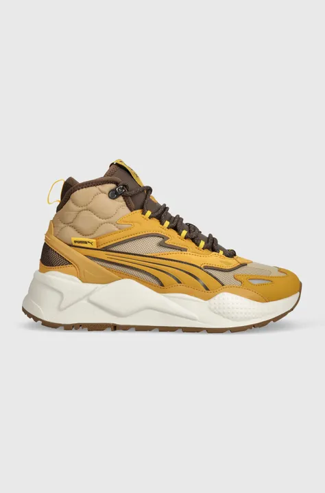 Sneakers boty Puma RS-X Hi zelená barva