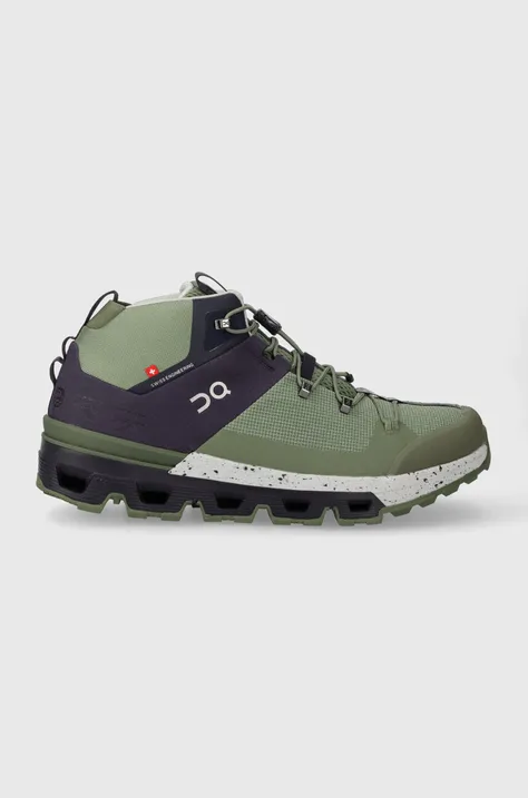Čevlji On-running Cloudtrax moški, zelena barva