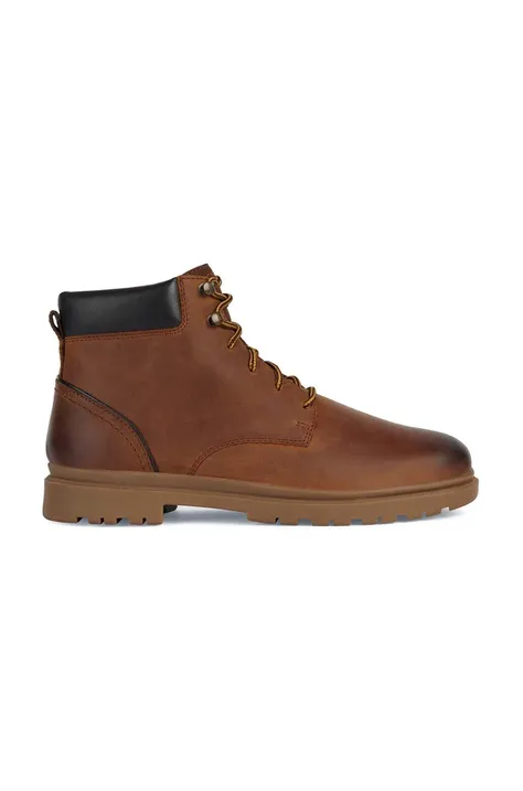 Кожаные ботинки Geox U ANDALO A мужские цвет коричневый U36DDA 000FF C6003