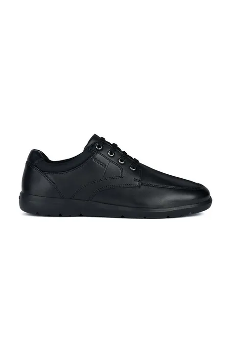Kožne cipele Geox U LEITAN A za muškarce, boja: crna, U363QA 00085 C9999