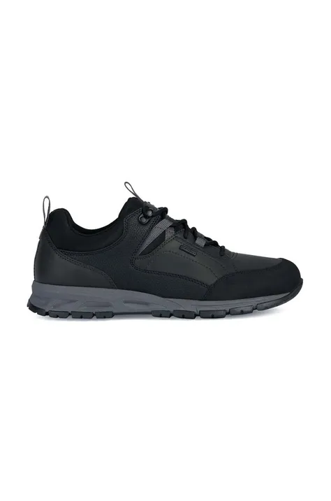 Δερμάτινα αθλητικά παπούτσια Geox U DORAY B ABX B χρώμα: μαύρο, U360MB 0MEBU C9999